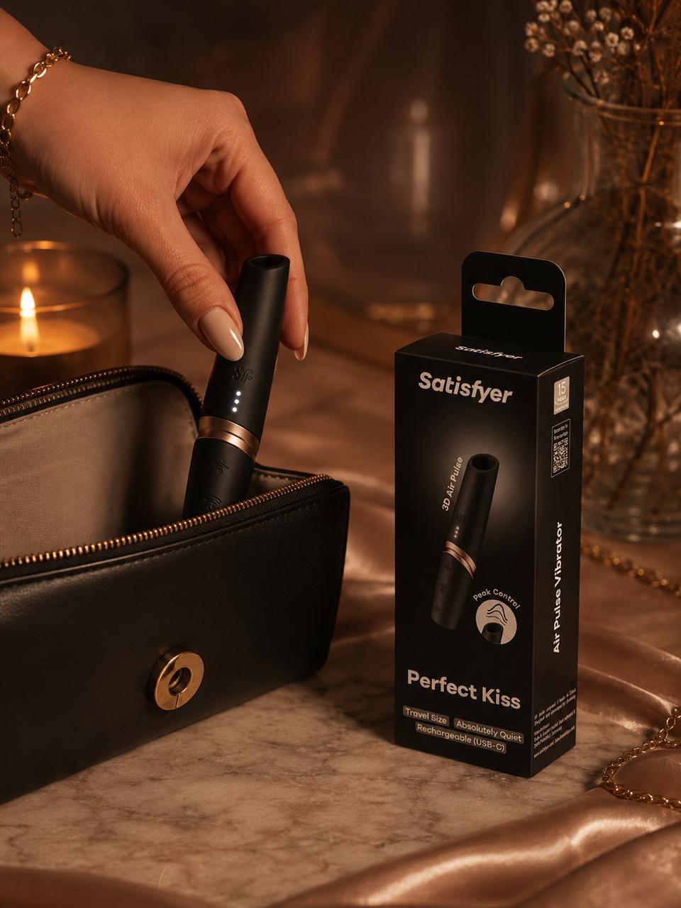 Satisfyer Perfect Kiss | Estimulador de Clítoris con Ondas de Presión | Nuda