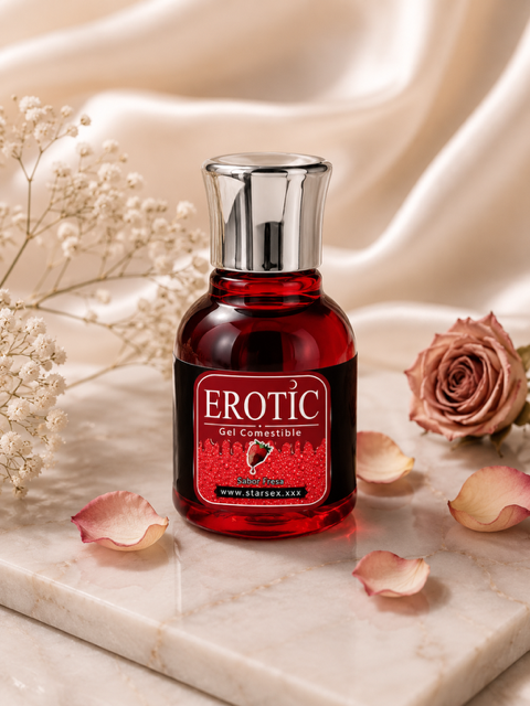 Gel de masaje efecto calor comestible 30ml EROTIC - STARSEX